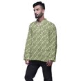 thumbnail image 2 of Atasi Kurta Décontractée Imprimée à Col Chinois Chemise Ethnique Kurta Courte pour Homme Tunique, 2 of 5
