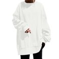 thumbnail image 1 of Timegard Sweatshirts for Women Plus Size Crewneck Pullover Drop Shoulder Long Sleeve OversizedTops, 1 of 6