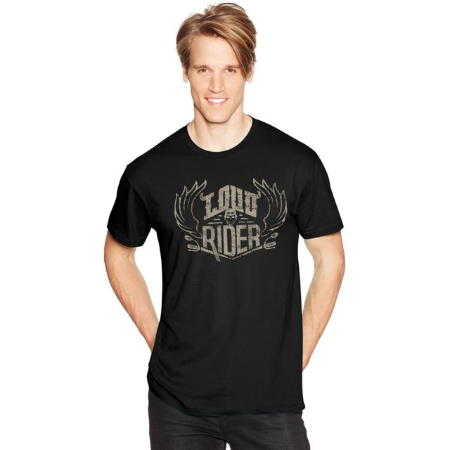 Hanes T-Shirt Graphique pour Hommes, TG, Loud Rider