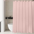 thumbnail image 1 of Maplenight Solid Color Shower Curtain Liner 79 x 71 Inch Waterproof Fabric Bathroom Curtain With Hooks Simple Modern Design For Tub Toilet Closet Polyester Washable Extra Long Pink, 1 of 6