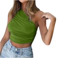 thumbnail image 1 of Pompotops Mode Femmes Solide Casual Sexy une Épaule Slim Veste Coupe, 1 of 8