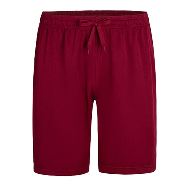 Timegard Athletic Shorts for Men Elastic Waist Breathable Lightweight Loose Solid Color Gym Shorts