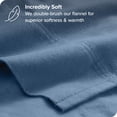 thumbnail image 2 of Bare Home Flannel Sheet Set - 100% Cotton - Deep Pocket - Twin, Coronet Blue, 3-Pieces, 2 of 7