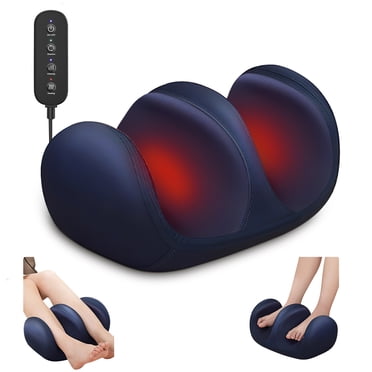 IKristin Appareil de Massage des Pieds avec Chaleur, 3 Niveaux de Chaleur et 3 Modes, Masseur Shiatsu pour Pieds et Jambes, Pétrissage et Roulement pour Pied, Mollet, Cheville, Jambe, Fascia Plantaire, Cadeau de Massage pour Maman Papa Femmes Hommes
