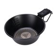 thumbnail image 2 of Bowl Camping Bowl 250ml Stainless Steel Bowl with Handle for RV Travel Camping Backpacking Engraved Bottom Pattern Black, 2 of 7