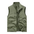 thumbnail image 1 of Veste de Golf Légère pour Homme, Col Montant, Fermeture Éclair Intégrale, Sans Manches, pour la Randonnée et la Course, 1 of 5