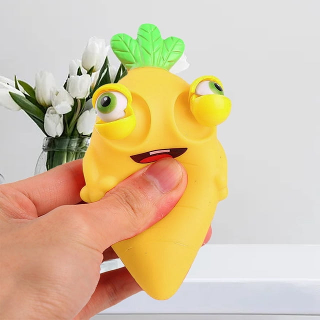 Carrot Stress Toy: Eye Popping For Ultimate Decompression & Perfect & Release Your Tension