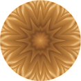 thumbnail image 1 of Ahgly Tapis Rond Lavable en Machine Intérieur Transitionnel Orange Foncé, 6 Pieds Rond, 1 of 7