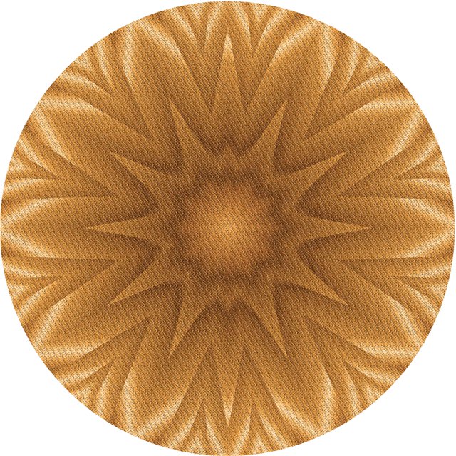 Ahgly Tapis Rond Lavable en Machine Intérieur Transitionnel Orange Foncé, 3 Pieds Rond