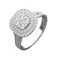 thumbnail image 4 of RYRDWP Ladies Fashion Necklace Earrings Diamond Ring Three-piece Set, 4 of 8