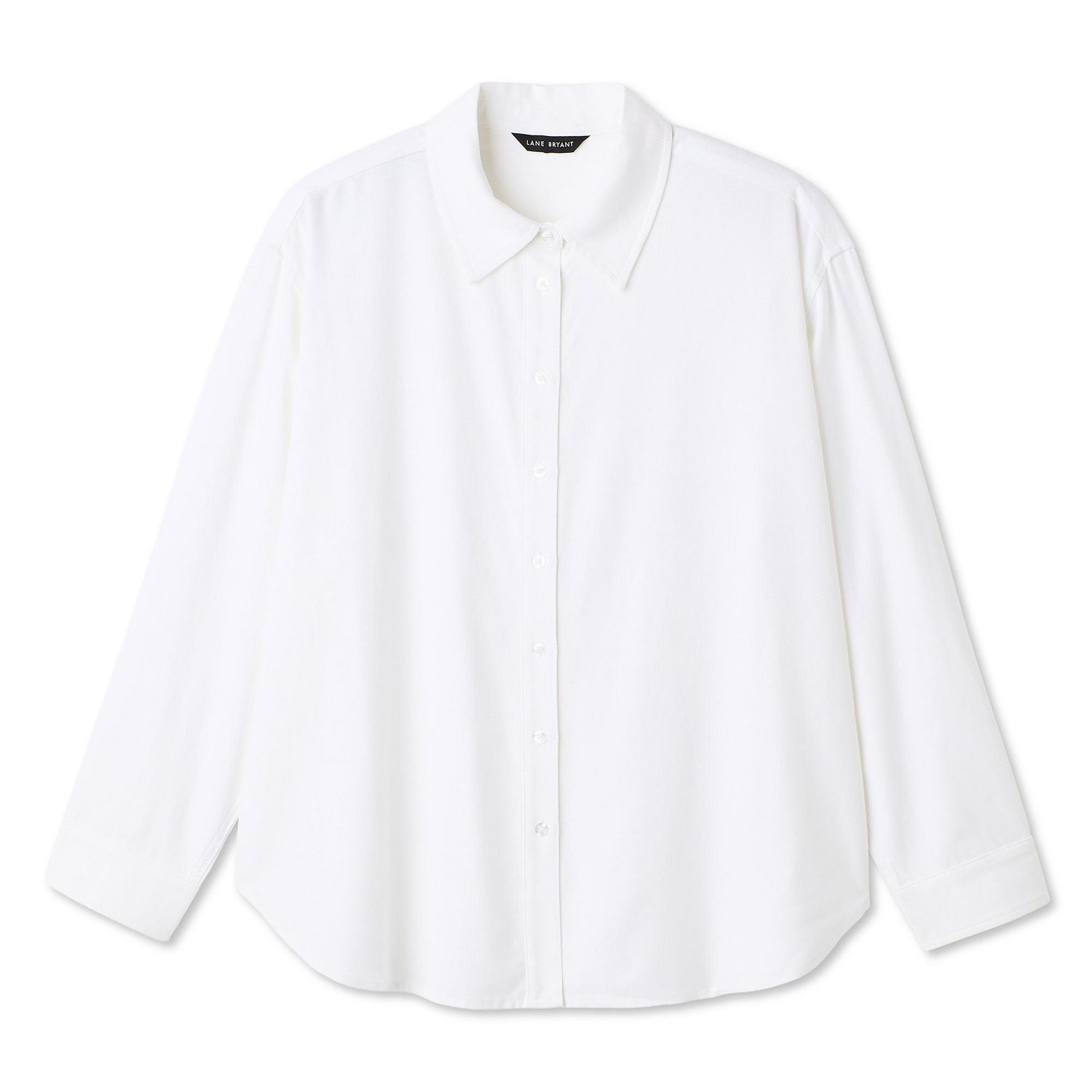 Chemise boutonnée en mélange de lin Lane Bryant Plus pour femmes