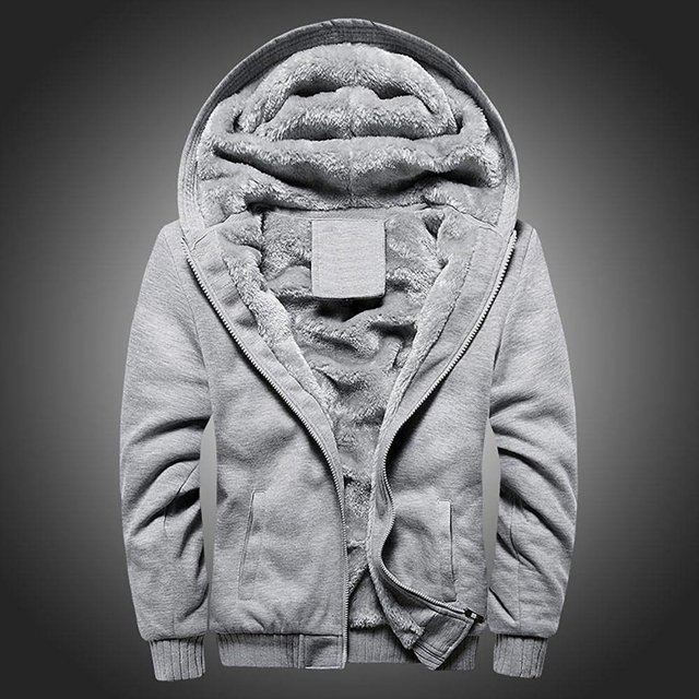 Men's Fashion Autumn And Winter Loose Casual Solid Color Jacket