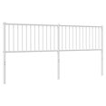 thumbnail image 4 of vidaXL Durable Metal Headboard for King Size Beds, Easy Assembly, Modern Style White, 4 of 5