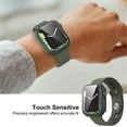 thumbnail image 5 of KOMI 2-Pack for Apple Watch 40mm Screen Protector Case,for iWatch Series 8/7/6/5/4/Series SE/SE 2 40mm Protection Cover All-Around Tempered Glass Screen Protector Case Ultra-Thin - Green, 5 of 5