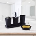 thumbnail image 1 of 5 Piece Bathroom Accessory Set With Soap Dispenser Pump, Toothbrush, Tumbler And Soap Dish Bathroom Tray Shower Set Box Bathroom Bottle Set, 1 of 7
