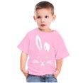 thumbnail image 5 of EGNMCR Easter Lapin de Pâques Oeufs Imprimé Garçons Tenue de Pâques Filles Tenue de Pâques Tout-Petits Enfants Garçons Filles Mode Mignon Col Rond Imprimé Manche Courte Haut Cadeaux de Pâques pour Enfants, 5 of 5