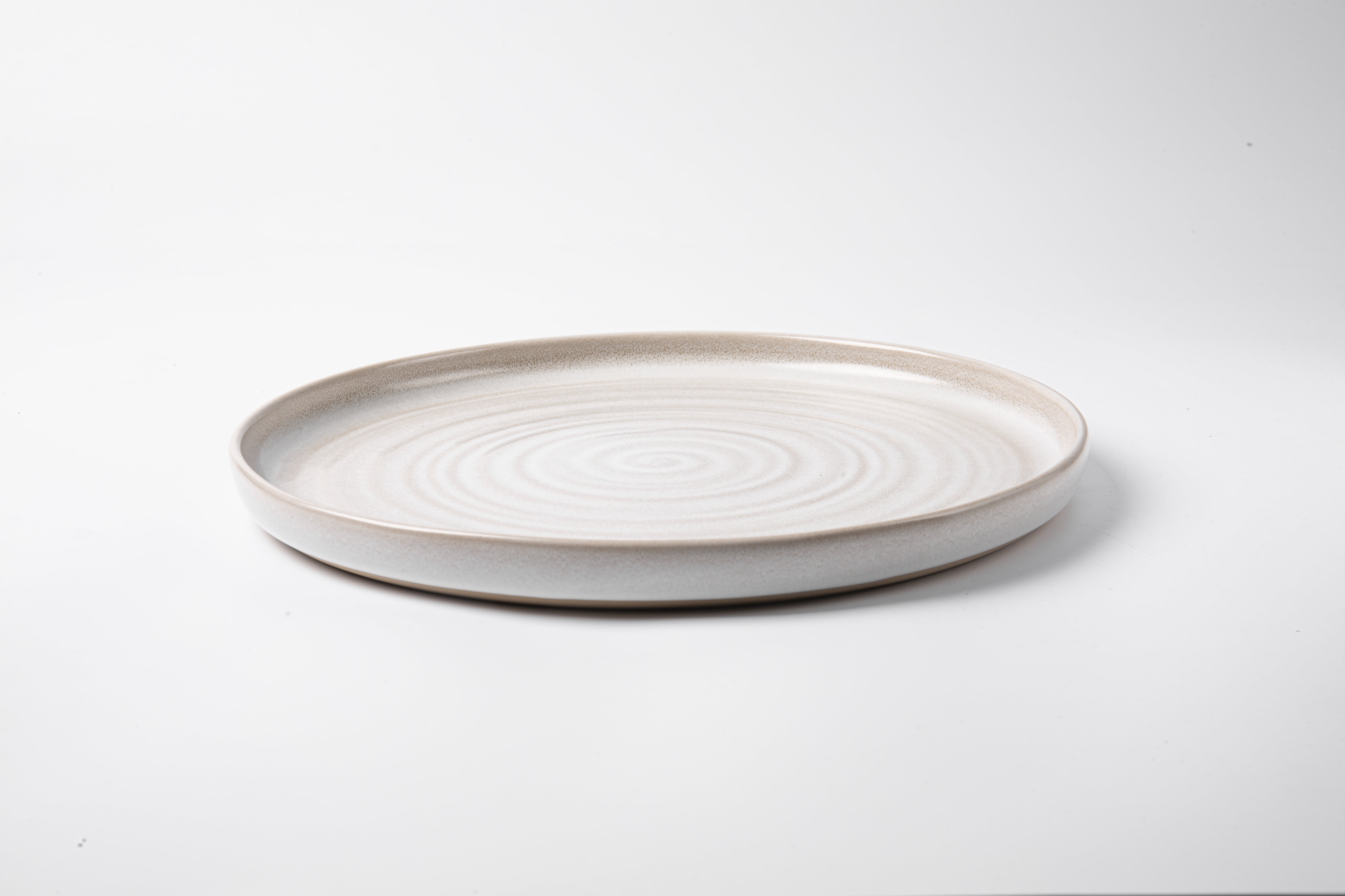 Better Homes & Gardens-Collins Cream Stoneware Round Dinner Plate