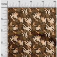 thumbnail image 2 of oneOone Rayon Brown Fabric Abstract Fabric For Sewing Printed Craft Fabric By The Yard 56 Inch Wide, 2 of 4