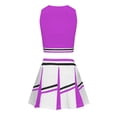 thumbnail image 3 of FhsagQ Outfits for Girls Cheerleading Outfit for Student Sports Day and Comfortable Performance Wear Girl Spring Outfits Size 6-7 Easter Purple 6-7 Years, 3 of 3