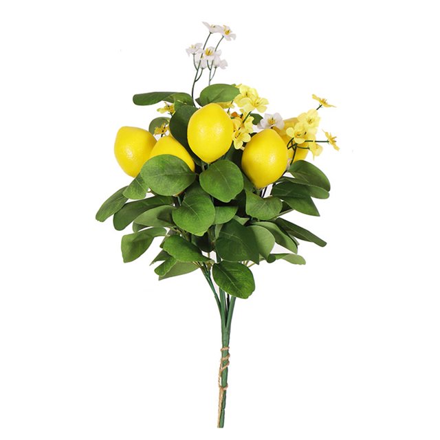 (1pcs/ 7 forks of lemon florets) Simulation lemon bouquet