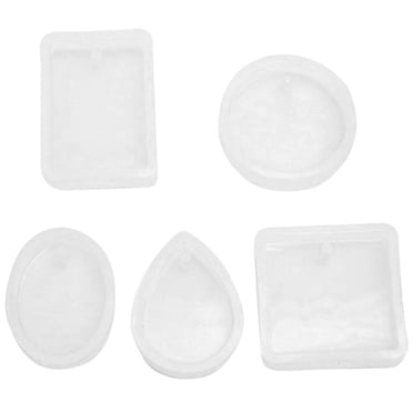 EGNMCR Moule à Sucettes Glacées Moule pour Barre de Chocolat 1 Ensemble Pendentif Résine Moule en Silicone Outil Moules en Résine Époxy Résine Époxy