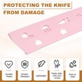 thumbnail image 3 of Uxcell Manchons de Protection en Plastique pour Couteau de Chef, Protège-Couteaux pour Cuisine Bar Rose, 3 of 7