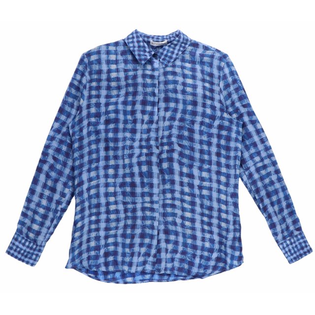Altuzarra Men's Dusk Checkered Button Down Shirt Casual Button-Down - 42