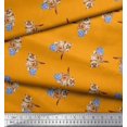 thumbnail image 2 of Soimoi Cotton Duck Fabric Wool & Cat Animal Decor Fabric Printed Yard 42 Inch Wide, 2 of 3