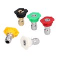 thumbnail image 3 of 5PCS 1/4in High Pressure Washer Spray Nozzle Tip Stainless Steel QuickConnect Nozzle Tool, 3 of 14