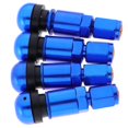 thumbnail image 4 of pitrice 4 Pcs Car Tubeless Wheel Dust Caps Tire Valve Stems Blue + Black, 4 of 8