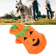 thumbnail image 4 of Pumpkin Dog Clothes, Fleece Prevent Sunburn Avoid Losing Hair Dogs Winter Clothing Mesh Design  For Medium Large Dogs For Beagle Orange M, 4 of 8