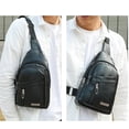 thumbnail image 4 of Kyusrd Summer All Sale!Strap Bag Backpack With USB Hole With Headphone Hole Strap Backpack Hiking Backpack Multipurpose Chest Bag, 4 of 7