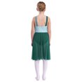 thumbnail image 2 of Oyolan Robe de Danse Ballet Sans Manches en Maille Transparente pour Filles, Vert Foncé 10, 2 of 7