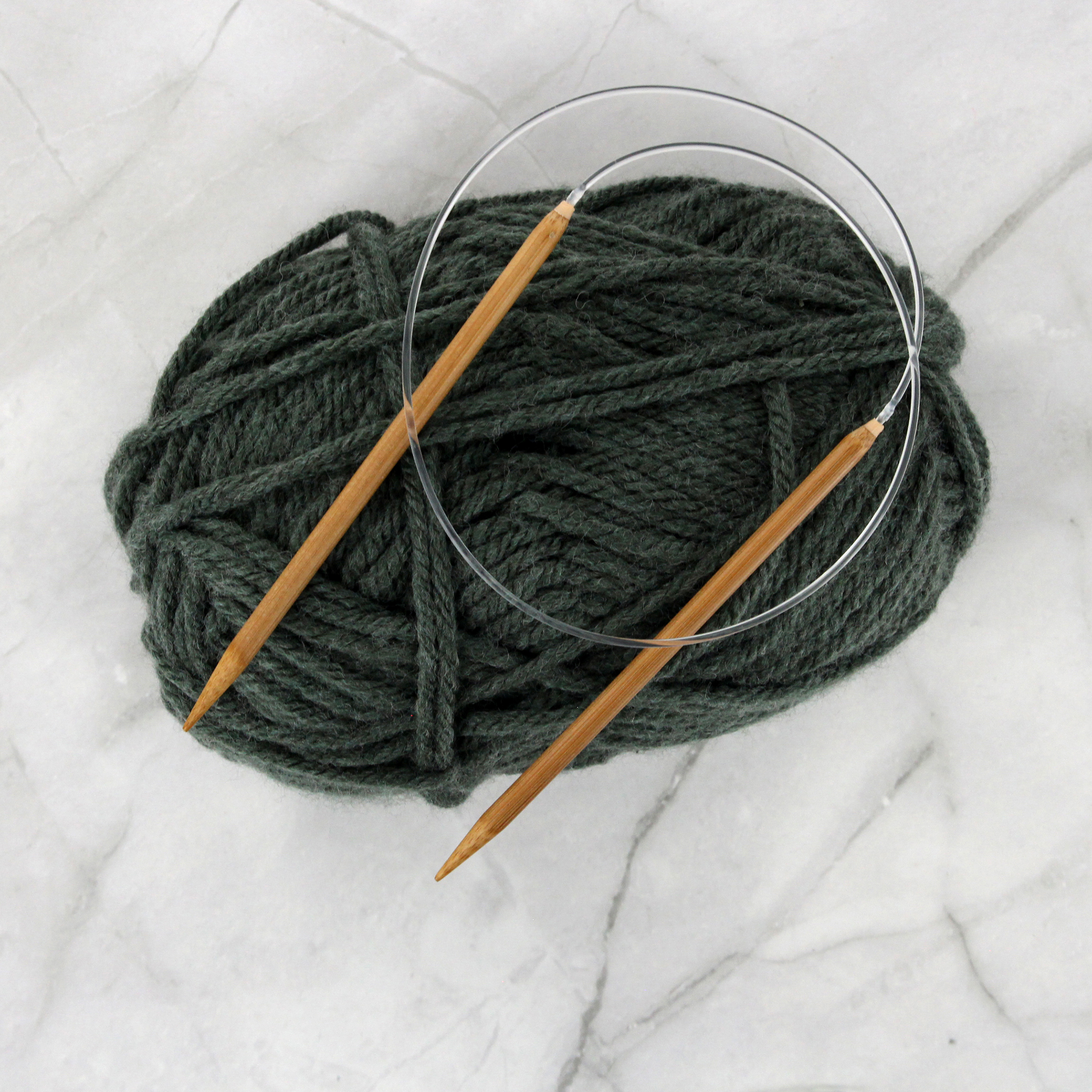 LOVE KNITTING Aiguilles à tricoter circulaires en bambou, 75 cm (30 po), 6 mm (US 10)