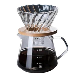Ensemble de cafetière, Carafe en verre,600ML