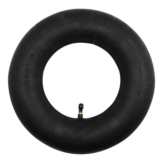 Pneu TUBE : Chambre à Air de Remplacement 4,10 X 3,50-6 pour Jantes de 6 Pouces avec Tige de valve Courbée, en Caoutchouc Noir, Convient aux Chasse-Neige, Brouettes, Tracteurs de Pelouse et Remorques, Souvent Utilisée comme Chambre à Air de Pneu durable pour Divers Équipements Extérieurs.