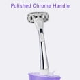 thumbnail image 4 of Flamingo Razors for Women, 1 Women's Razor Handle (Chrome), 5 Blade Razor for Women with Aloe and Shea Butter Glide Strips, 4 of 10