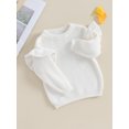 thumbnail image 3 of Gupgi Toddler Girl Sweaters 3M 6M 9M 12M 18M 2Y 3Y Baby Ruffle Long Sleeve Solid Color Knit Pullover Fall Winter Loose Tops, 3 of 9