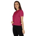 thumbnail image 3 of Inkmeso T-Shirt à Manches Courtes pour Femmes, Épaules Tombantes, Col Rond, T-Shirts d'Été Décontractés, 3 of 7