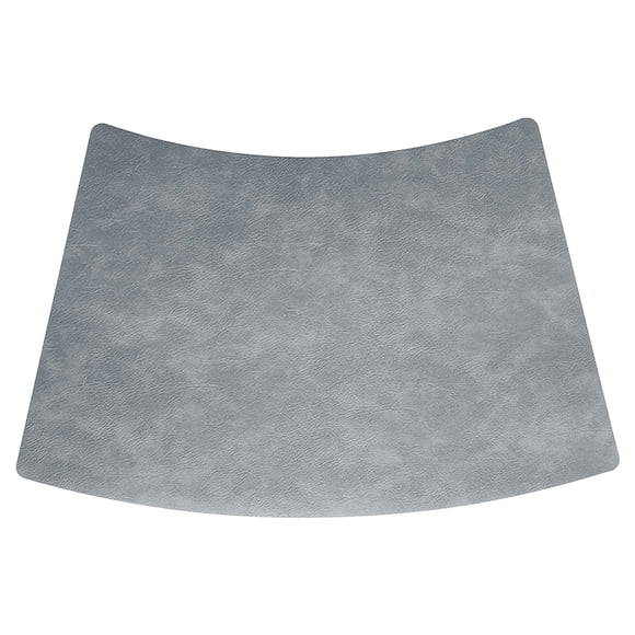 fheaev Hotel Restaurant Placemats Leather Dining Placemats Fan-shaped Western-style Placemats European-style Heat Table Mats Leather Patterned Placemats