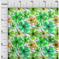 thumbnail image 2 of oneOone Georgette Viscose Green Fabric Floral Sewing Craft Projects Fabric Prints By Yard 42 Inch Wide, 2 of 4