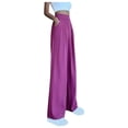 thumbnail image 3 of Sentmoon Wide Leg Lounge Pants for Women Oversized High Waist Straight Leg Sweatpants Loose Solid Color Stretchy Workout Pants Fall Soft and Comfortable for Running Cycling Workout M, 3 of 6