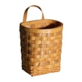 thumbnail image 1 of Food Storage Organizer for Kitchen Wall Hanging Woodchip Wicker Wall Mounted Fruit Vegetable Holder Rattan Farmhouse Style, 1 of 9