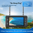 thumbnail image 2 of 5.8G FPV Monitor with DVR 40CH 4.3 Inch LCD Display 16:9 NTSC/PAL Auto Search Video Recording RC FPV Multicopter,1 x Display screen 1 x Instructions in Chinese and English 2 x Antenna, 2 of 8