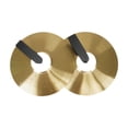 thumbnail image 1 of Ruiboury Crash Cymbals Playing Hand Cymbals Practical Traditional Heavy Alloy Cymbal 200mm Golden 250mm, 1 of 6