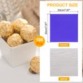 thumbnail image 2 of 100pcs Foil Candy Wrappers, 8 x 8 Inch Chocolate Bar Wrappers, Aluminum Foil Paper (Blue, Fine Grid), 2 of 6