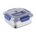thumbnail image 2 of TopLLC Stainless Steel Food Storage Container With Leak Proof Sealing Lid Can Be Cleaned In Dishwasher Oven/freezer/microwave Suitable For Kitchen Stainless Steel Insulated bowl, 2 of 7