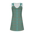 thumbnail image 5 of Ovzne Robes d'Été pour Femmes Robe d'Été pour Femmes Printemps et Été Vacances Bouton Col en V à Bretelles Robe Haut Robe pour Femmes Liquidation, 5 of 5