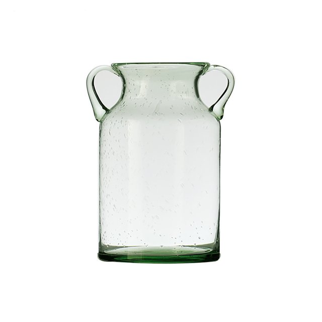 (Moyen) vase en Verre à Bulles à Double Oreille