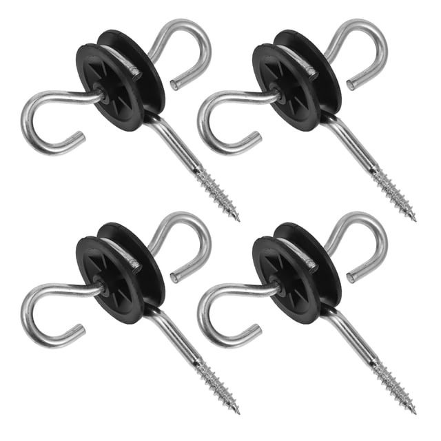 Shisuyan Outdoor Use Electric Fence Insulator Screw Galvanized Steel 4Pcs